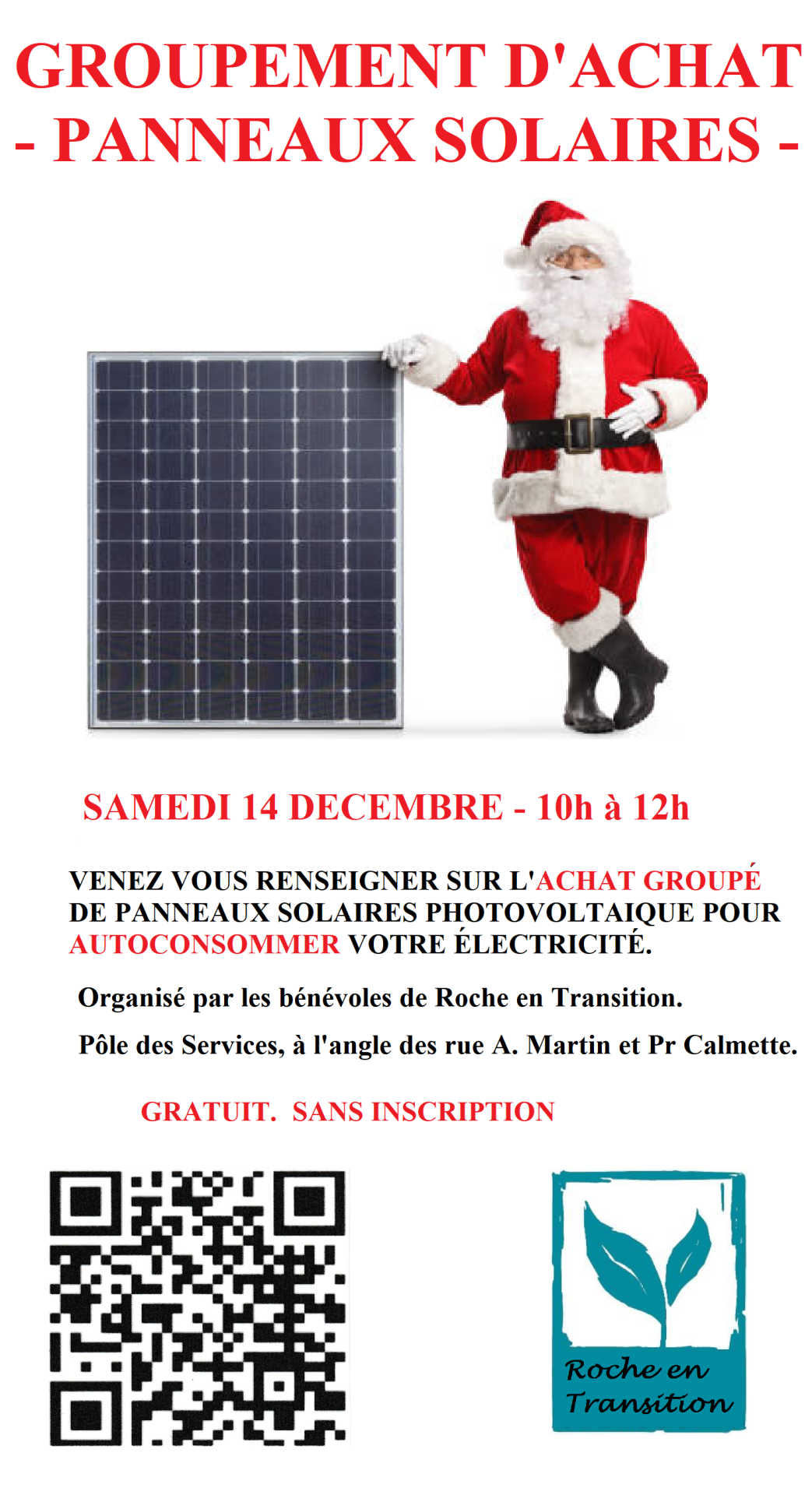 Achat groupe panneaux solaires 2025 roche en transition